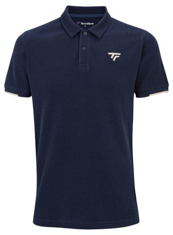 Мужское теннисное поло Tecnifibre Waffle - marine