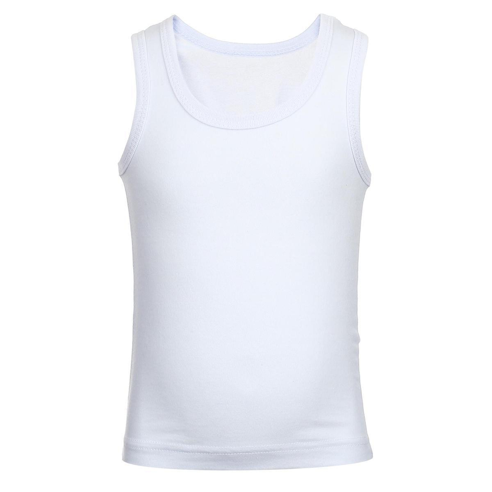 Майка для мальчиков белая р.28 (AMOTEKS), 1 шт.