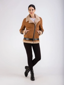 Дубленка женская натуральная авиатор