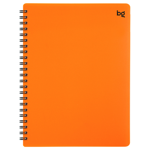 Тетрадь 60л. А5 клетка на гребне BG "Neon", пластиковая облож