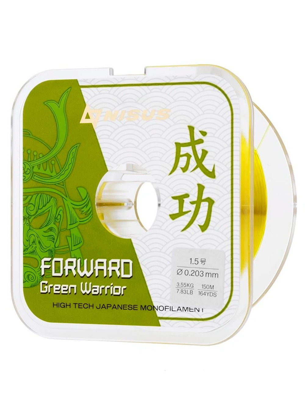 Леска для рыбалки Nisus FORWARD Green Warrior Nylon 0,309mm/100m (N-FGW-0309-100)