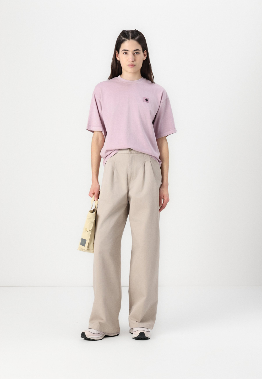 Carhartt WIP LEOLA - Тканевые брюки - Бежевый