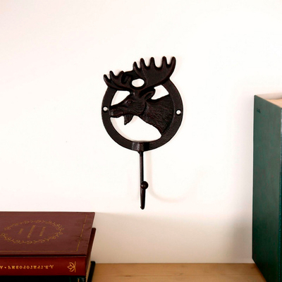 Крючок декоративный металл "Лось" 18,5*10*5,5см 5399819