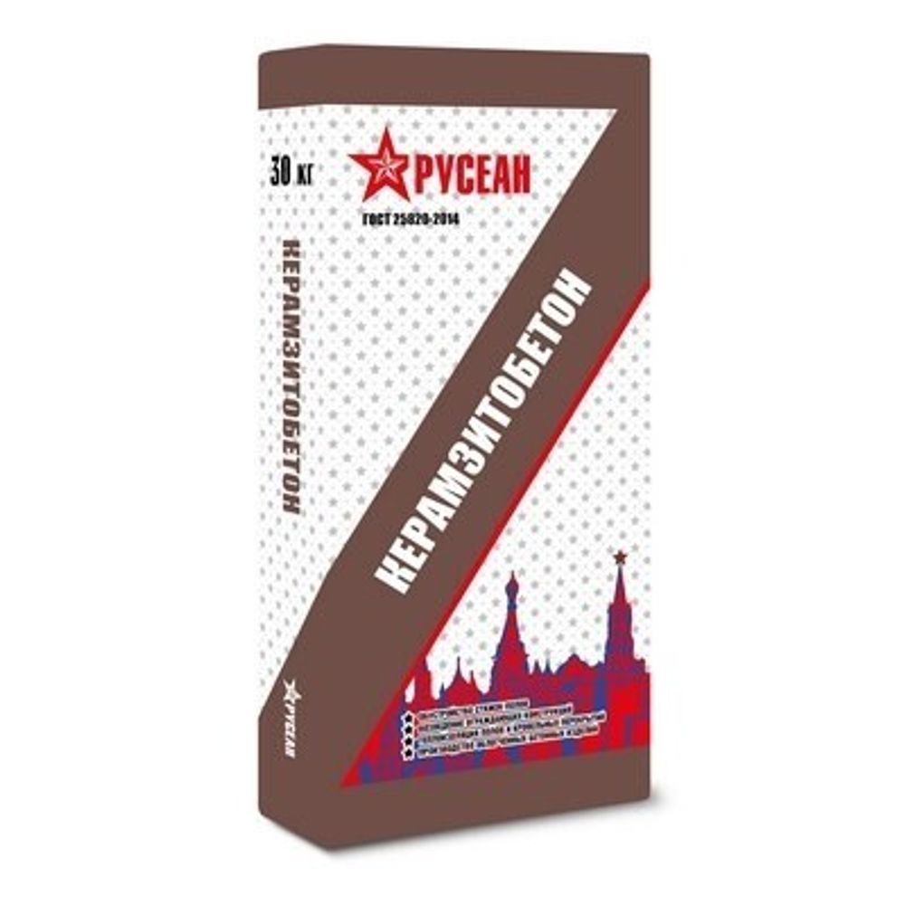 Керамзитобетон по 0,025м3 (Русеан) по 30кг