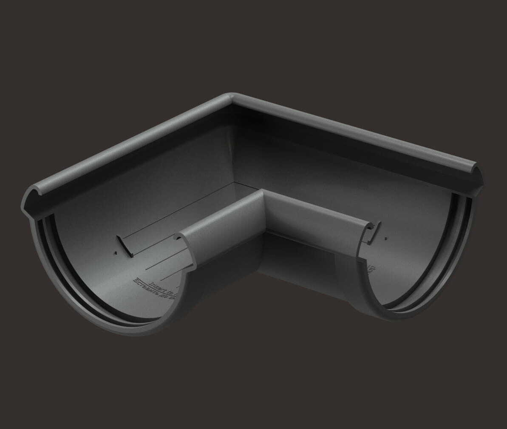 Döcke LUX Угловой элемент 90˚ (Графит)