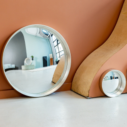 Зеркало настенное Объект мечты Зазеркалье Хогард Сильвер версия L fish-eye OM-21092113