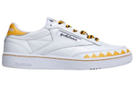 Reebok Club C85 Gudetama wear-resistant low-top shoes yellow and white