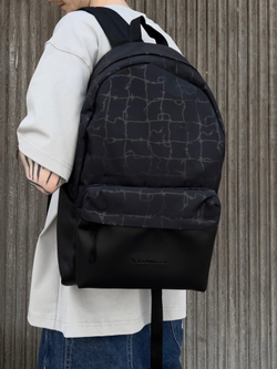 Рюкзак ТАЙНА Daypack Колючка черный/черный принт