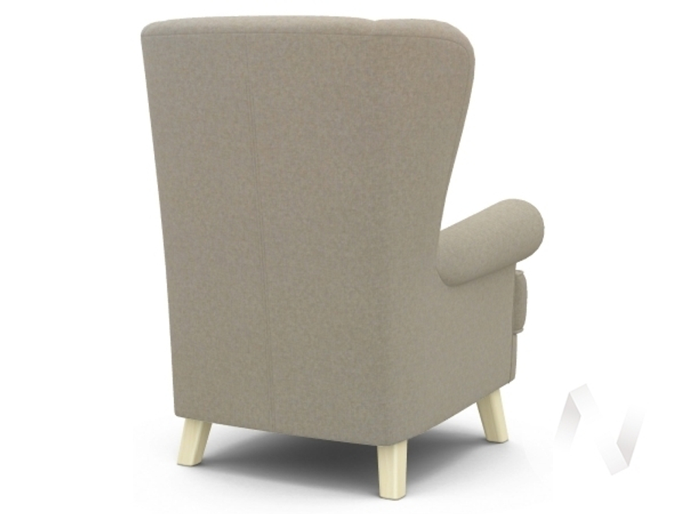 Кресло отдыха Комфорт-2 (бесцветный лак/SENSEY CREAM)