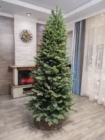 Искусственная узкая елка «Монте» (Литая хвоя) от 1,2 м до 2,1 м