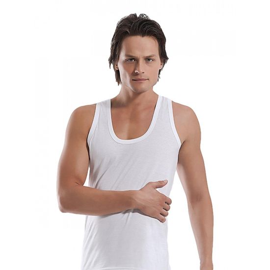 Майка мужская белая OZTAS 1001