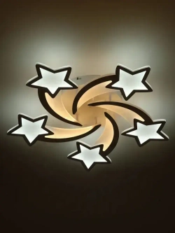 Люстра потолочная светодиодная с пультом ДУ Rivoli белая 140 Вт 3620-4824К, светильник на кухню, в детскую, в спальню