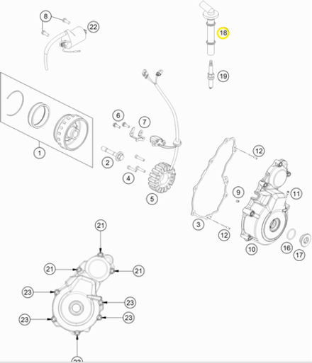 Колпачок свечи KTM, HQV, GASGAS MC/EC-350F