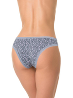 Трусики-слипы с растительным принтом (Размер: L) (Цвет: серый)