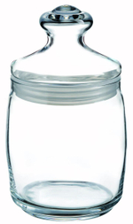 Банка для сыпучих прод.  940 мл. со стекл. крышкой Чешни /1/6/330/