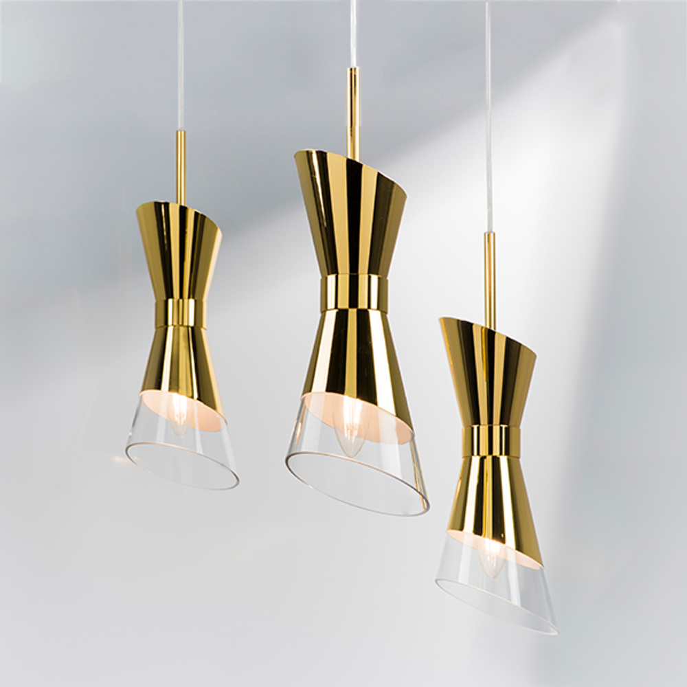 817012 Люстра STRATO 1х40W E14 ЗОЛОТО