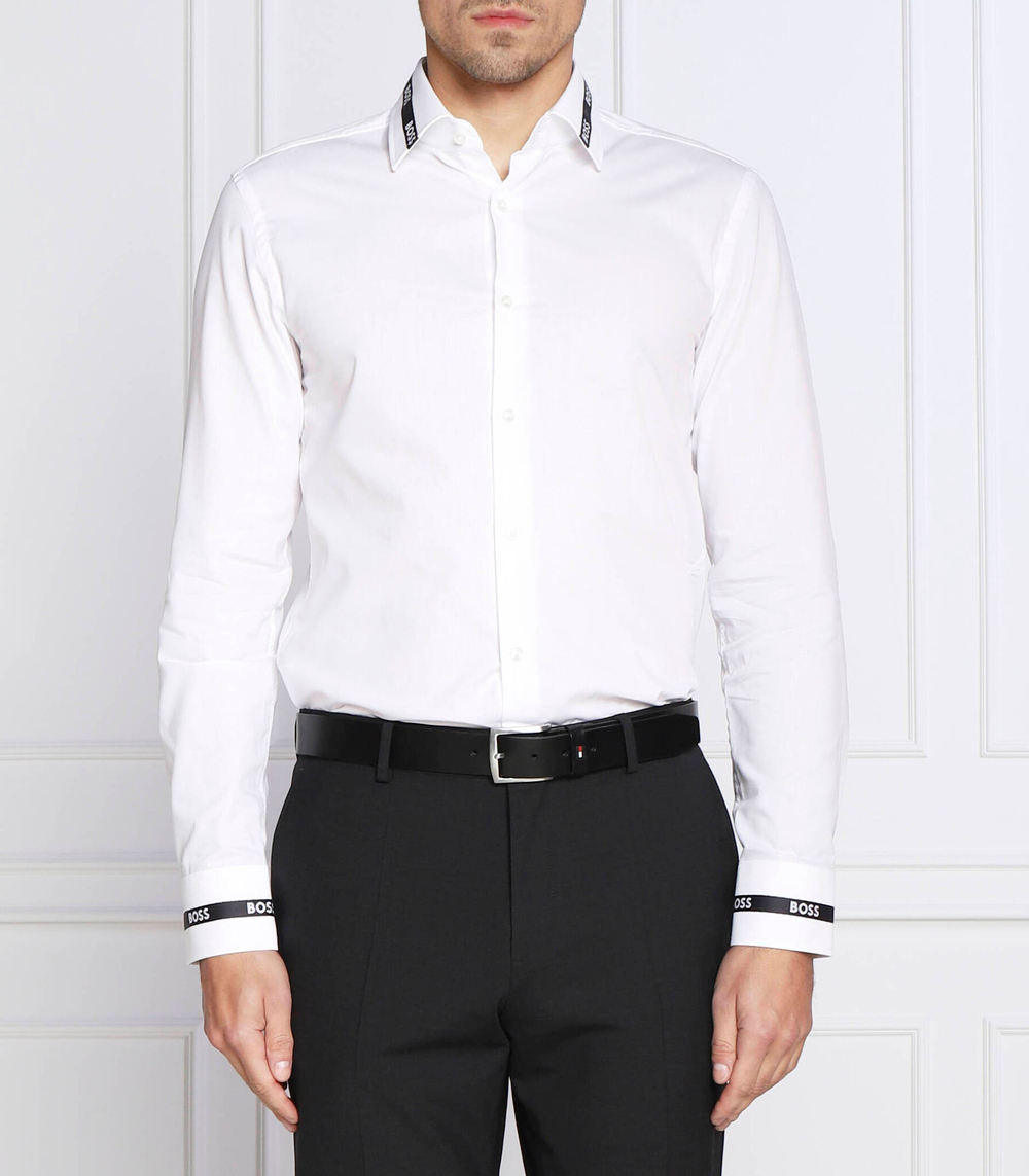 рубашка h-hank-kent-c1-214 BOSS BLACK - белый(50484516)
