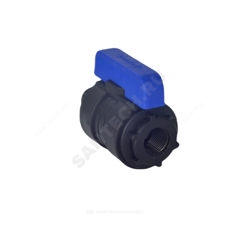 Кран шаровой компрессионный ПЭ Ду 20 3/4"x1" НР/ВР Ру16 VALFEX 1210020034100