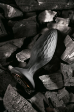 Черная анальная вибровтулка Tucana с ротацией и управлением через приложение - 12 см.