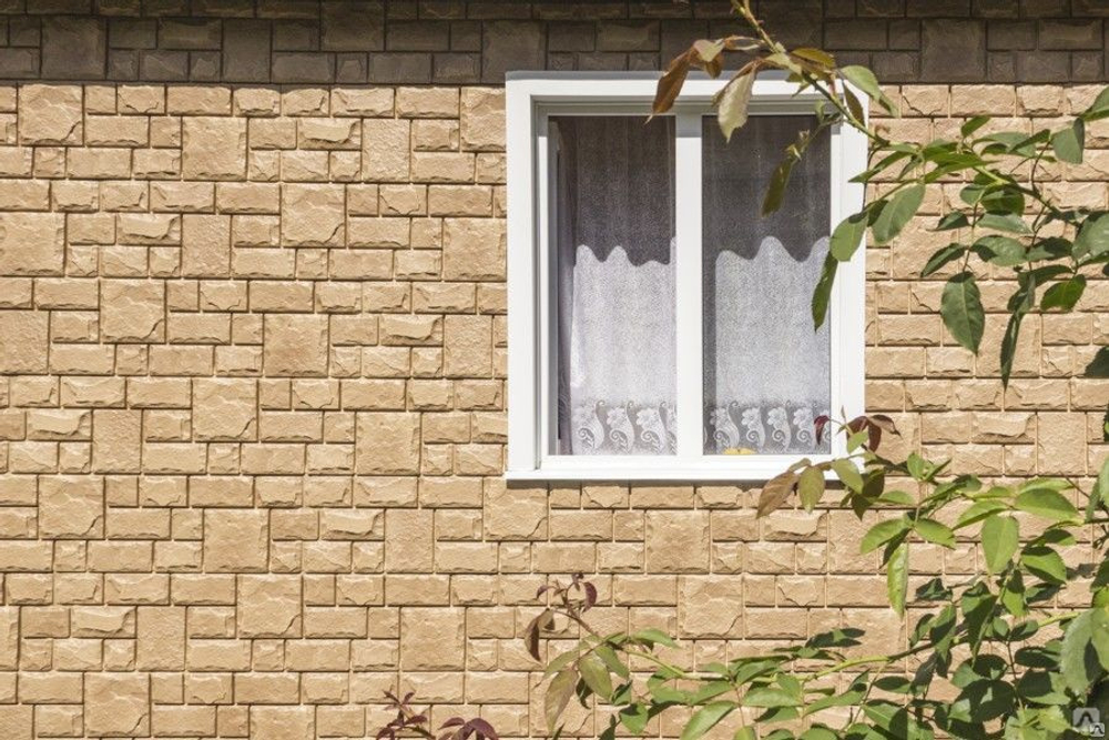 Панель фасадная Grand Line Я -ФАСАД  Екатерининский камень Янтарь 0,39м2