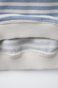 ZARA ТОЛСТОВКА В ПОЛОСКУ, СИНИЙ