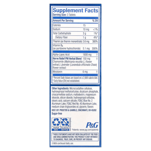 Nervive, Nerve Relief, PM, 30 таблеток