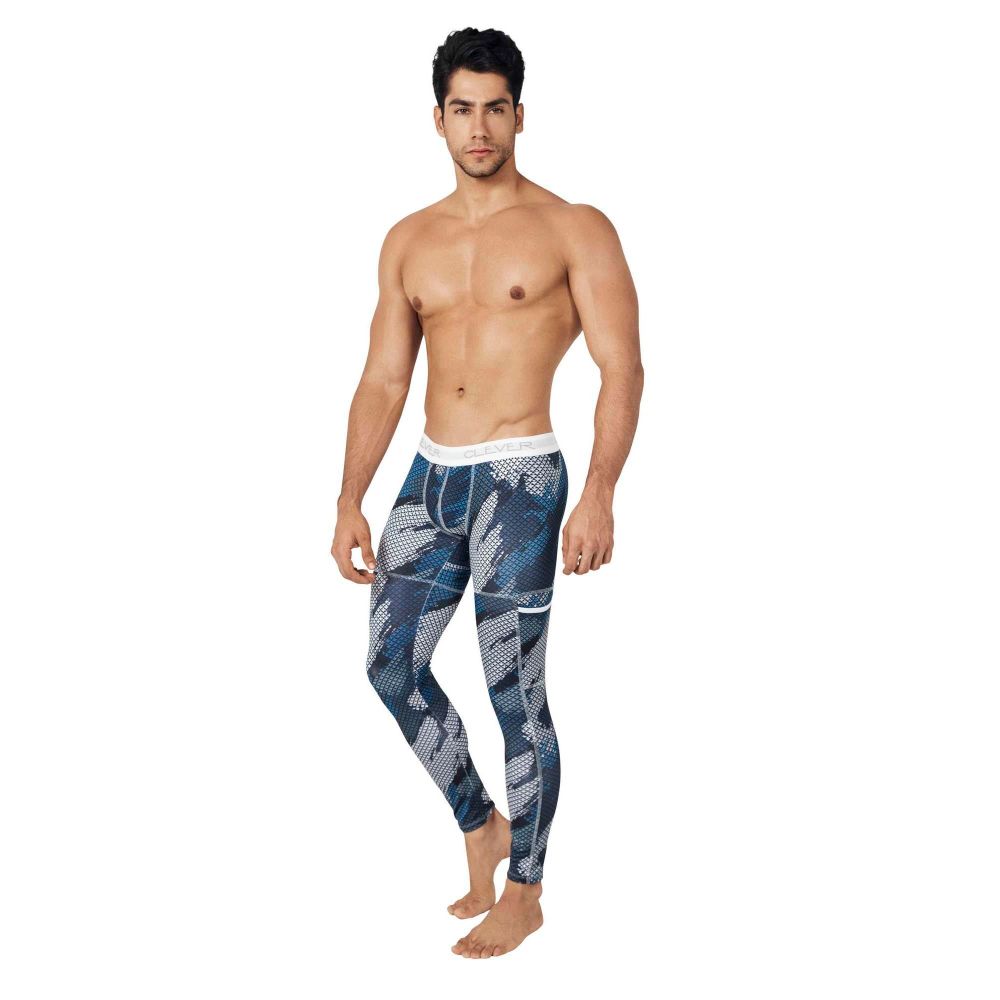 Мужские легинсы темно-синие Clever ENIGMATIC LONG PANT 027908