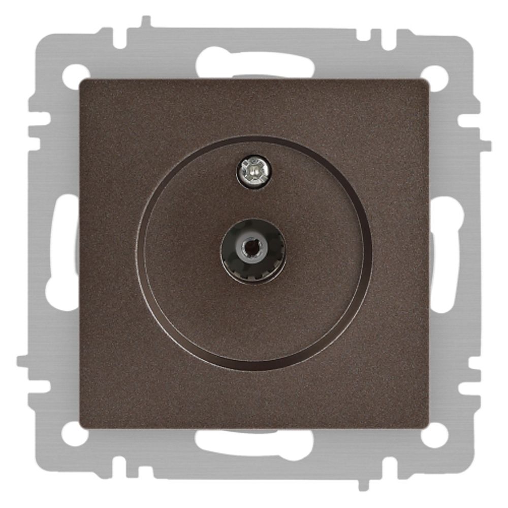 Розетка Intro Accent 6-301-08 TV одиночная, IP20, СУ, бронза | Intro