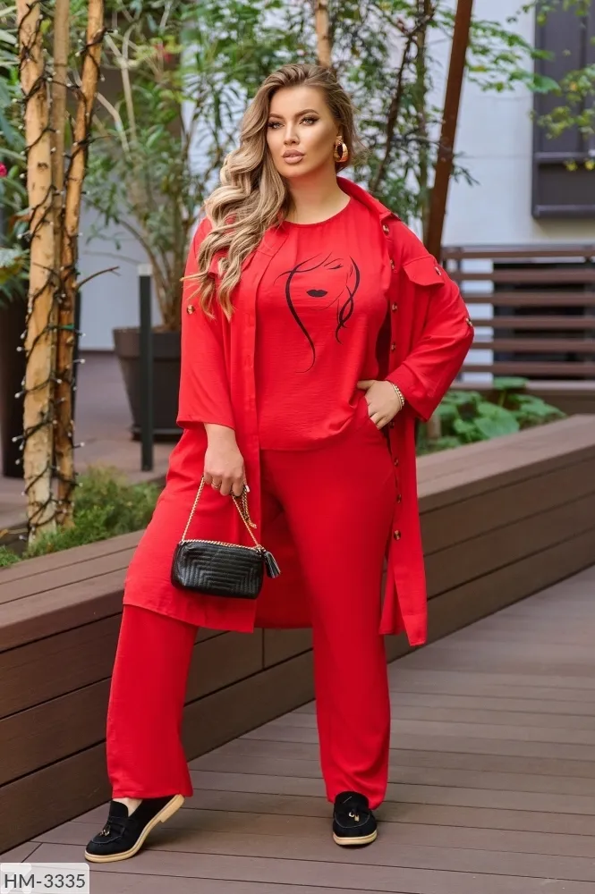 Костюм тройка FI-2783 Фабрика Моды