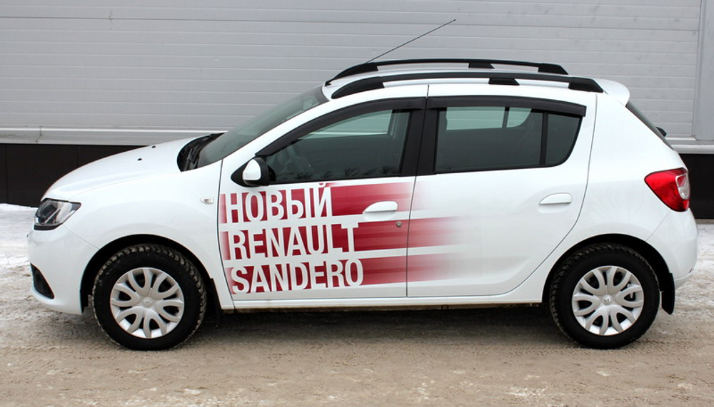 Рейлинги для а/м Renault-Logan, Logan Stepway (2014-) черный