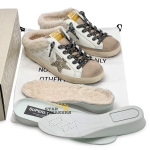 Кеды женские с мехом Golden Goose Superstar