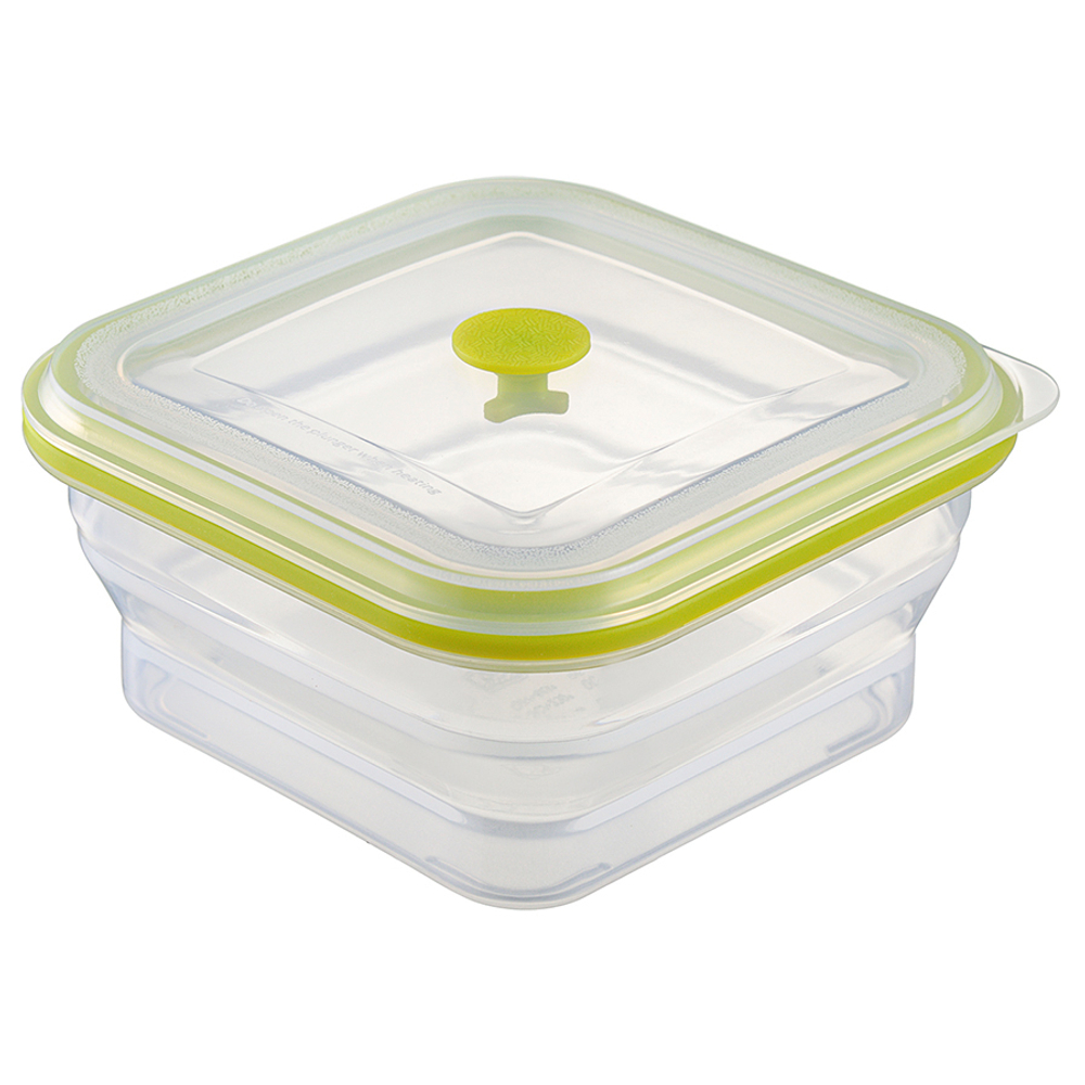 Контейнер для хранения складной 900мл Smart Solutions Silikobox квадратный