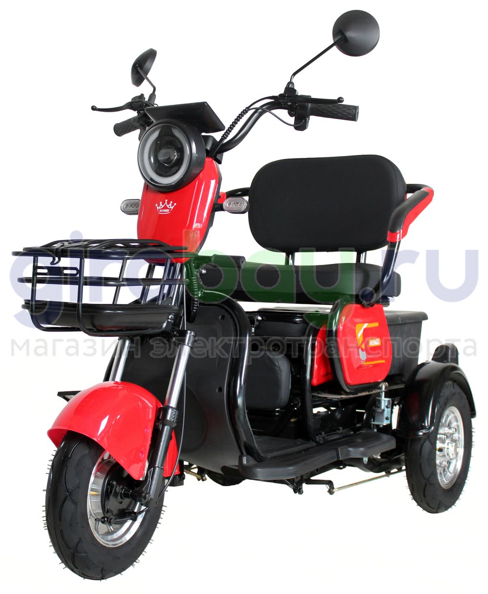 Электроскутер IKINGI SIBTRIKE 1000W (60V/23Ah) - Красный фото №2