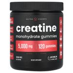NutraChamps, Жевательные мармеладки с моногидратом креатина, арбуз, 120 жевательных таблеток (1250 мг в каждой жевательной мармеладке)