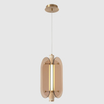 Светильник подвесной Crystal Lux AMARILLO SP18W LED BRASS