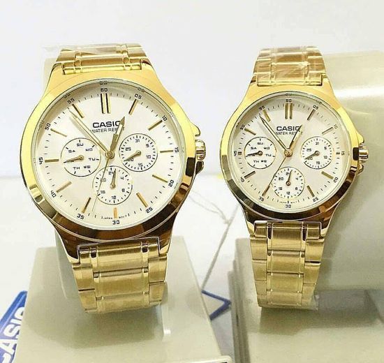 Парные часы Casio Standard: MTP-V300G-9A и LTP-V300G-9A