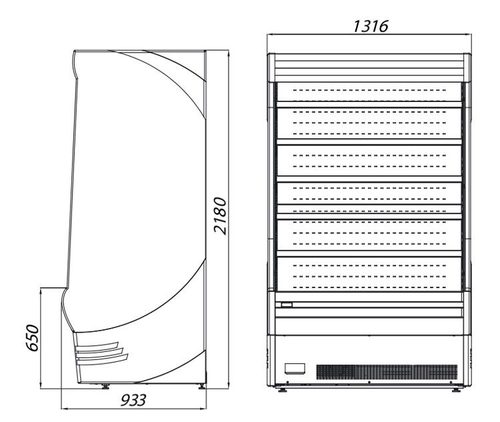 Холодильная горка Hawk 130