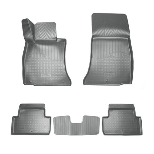 Ковры в салон Norplast/Unidec для Genesis G70 (2017-)Полиуретан,Серый,задний привод арт.NPA11-C305-200-G