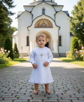 Рубашка для таинства Крещения "Колокольный звон"