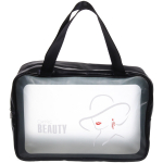 Косметичка прозрачная «MALINKA SHOP», девушка, цвет чернильная ночь, 30*21*10см