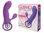 Небольшой G-стимулятор с клиторальным массажером Cosmo (11,5 см) (Цвет: фиолетовый)