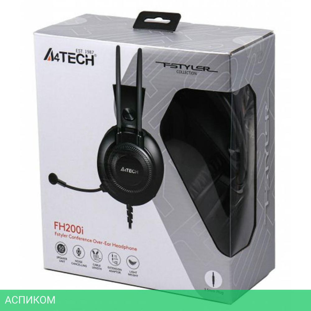 Наушники A4Tech Fstyler FH200i серый