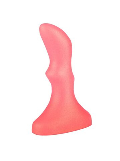 Розовый массажёр простаты - 10 см. (Цвет: розовый)