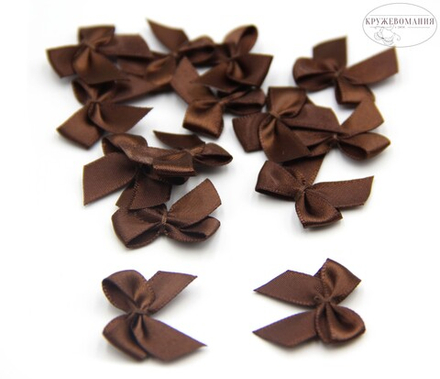 Бантики, коричневый