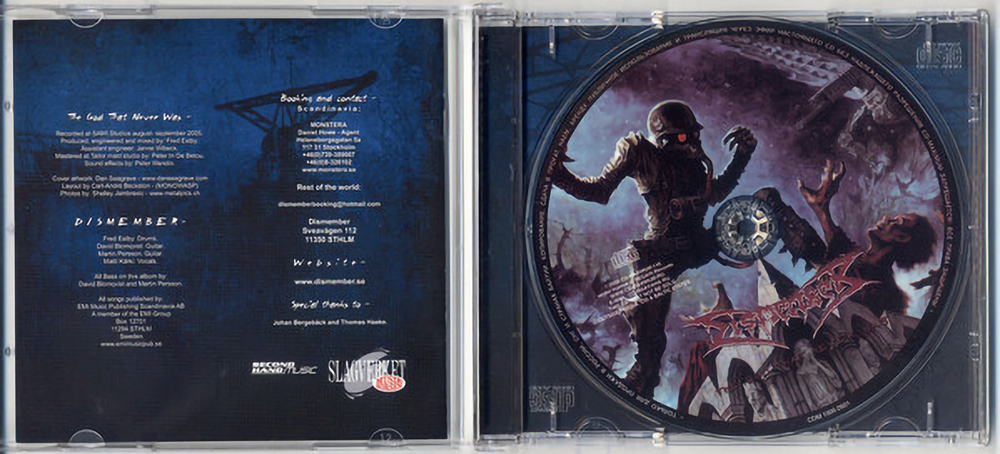 Dismember / The God That Never Was (RU)(CD)