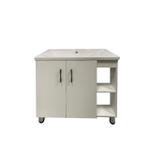 Тумба Standart 80, 2 двери, 2 полки справа, белая