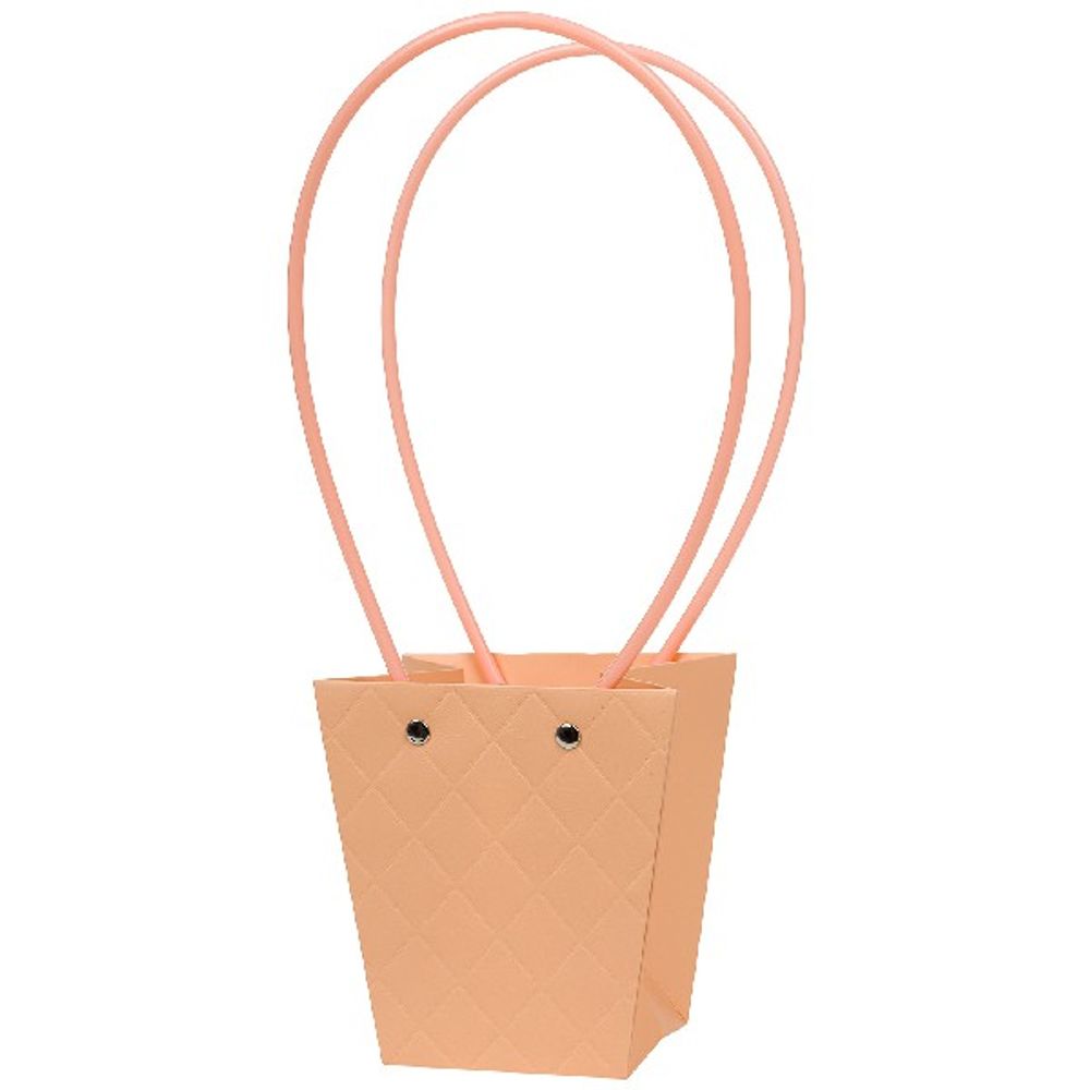 Пакет Мастхэв M конус "Diamond" 12x8xH12,5 (Персик)