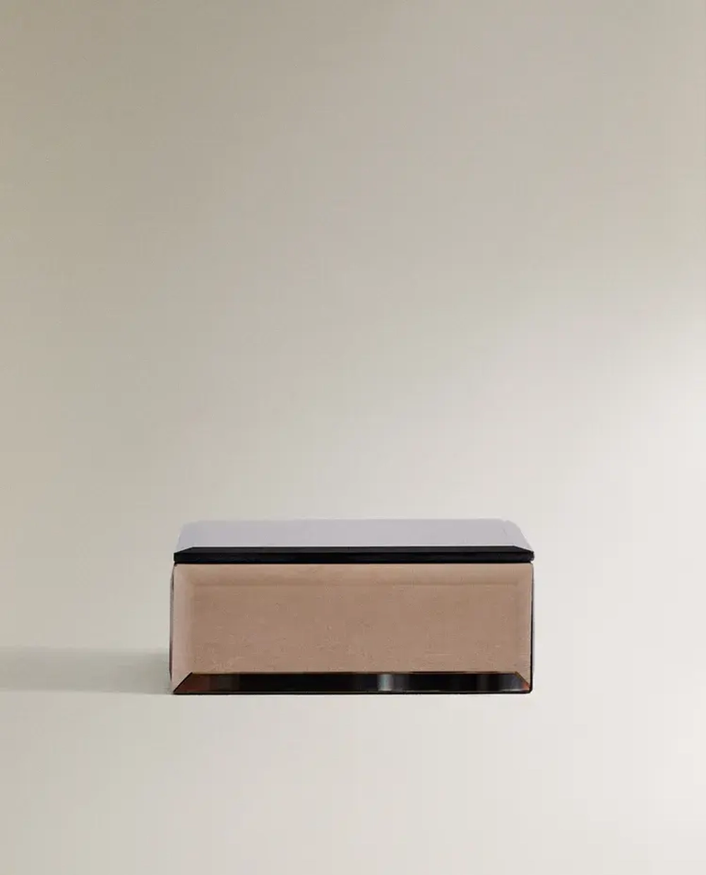 ZARA HOME МАЛЕНЬКАЯ ЗЕРКАЛЬНАЯ ШКАТУЛКА ДЛЯ ДРАГОЦЕННОСТЕЙ, ПРОЗРАЧНЫЙ