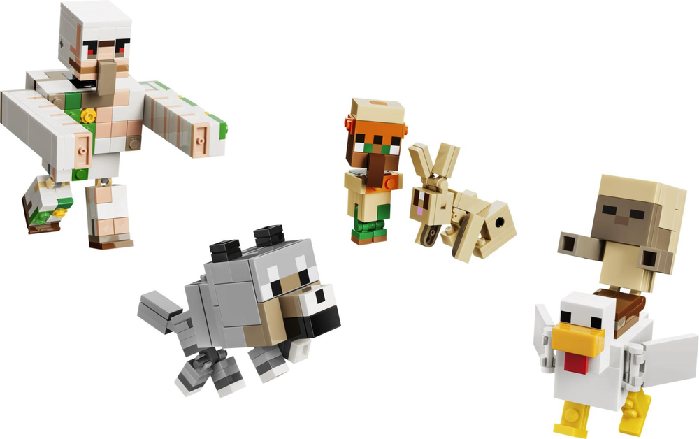 Конструктор LEGO Minecraft Атака наездника на курице в пустыне 21592 | LEGO Minecraft Chicken Attack 428 деталей | 9+