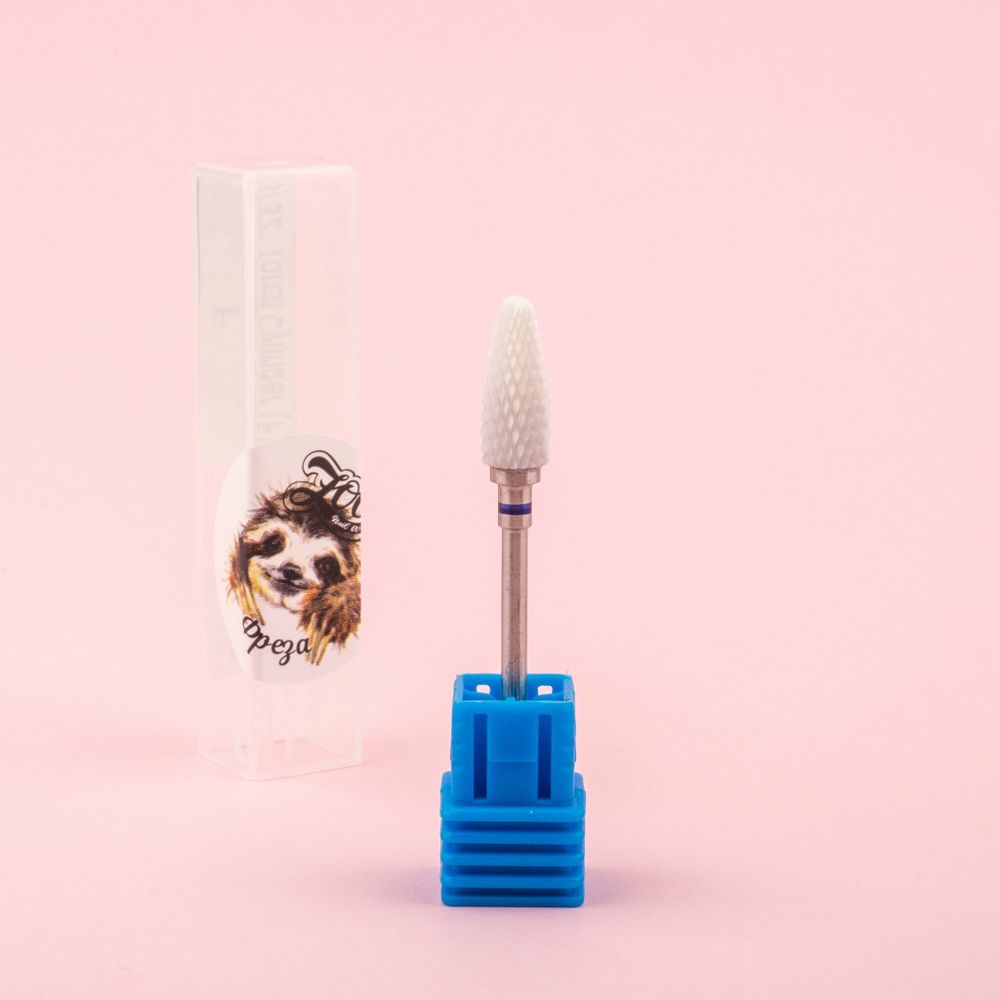 1174 Фреза керамическая кукуруза синяя (средняя зернистость) 6*14,5 мм